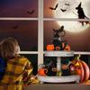 Country Halloween Black Cat Wooden Crafts, Farmhouse Fall Party Table Center Ornament