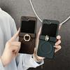 Carbon Fiber Leather Magnetic Phone Case for Samsung Galaxy Z Flip 7 6 5 4 3 Flip7 FE with Hinge Protection Ring Holder