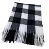 Scarf women's autumn and winter new style imitation cashmere tassel scarf, student versatile warm and thick plaid shawl
