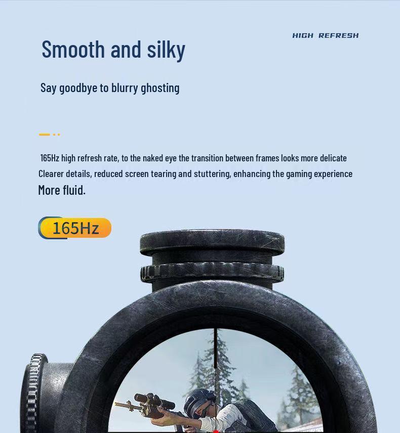 New 27-inch 2K 144Hz Curved Gaming Monitor - Ultra-Thin Bezel-Less Design