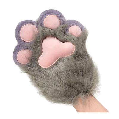 1Pc Animal Paw Glove Boot Plush Furry Paw Shoe Fuzzy Cute Cat Paw Glove Cosplay Accessories for Costume Parties Animal Theme Parties