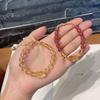 Recommended Jewelry: Natural Brazilian Citrine Pixiu Strawberry Crystal Braided Bracelet for Women, a Gift for Girlfriend or Best Friend