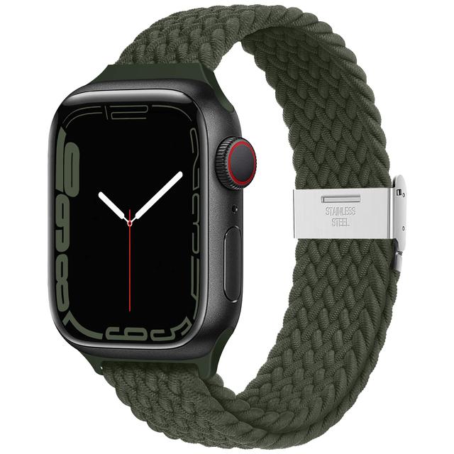

Ремешок для Apple Watch Ultra Band 49 мм, 45 мм, 44 мм, 40 мм, 41 мм, 42 мм, 40, 45 мм, плетеный браслет Correa соло-петли серии 8, 7, 3, 5, se 6, 4 42&44&45&49mm