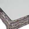 VidaXL Mobilier à dîner de jardin 9pcs et coussins Résine tressée Gris