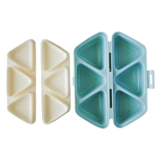 6-in-1 Triangle Rice Ball Mold Bento Box And Sushi Maker Dishwasher Safe Lunch Container for Onigiri Sushi Seaweed Rice Balls