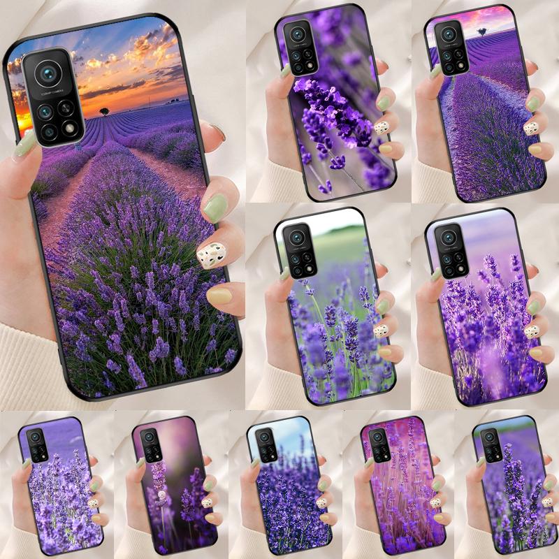 Purple Flowers Lavender Cover For Xiaomi 11T 12T 13T 14T Pro 13 14 15 Ultra POCO X7 Pro X3 X5 X6 F5 F6 M6 Pro Case