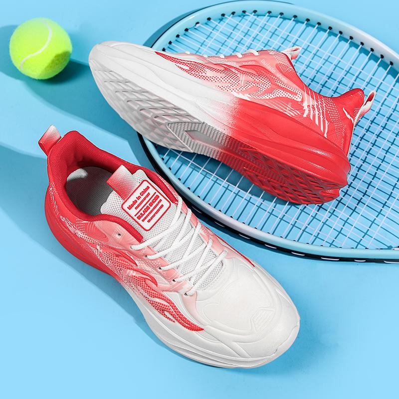 Running Shoes Men Outdoor Thick-Soled Breathable Anti-Slip Men Shoes Comfortable Lightweight Soft Mesh Lace-Up Sports Shoes Men