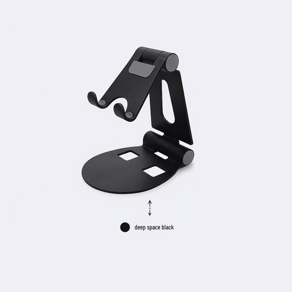 Double Foldable Portable Phone & Tablet Stand: Multifunctional & Creative Gift for Desktop & Live Streaming.