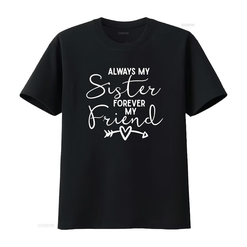Immer Meine Schwester Für Immer Freundin T-Shirt vintage gewaschen Herren Oberteil Für Jeden Tag streetwear Unisex Grafik Bequem