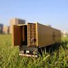 1:50 Amerikanischer Anhänger Transportfahrzeug Diecast Legierung Vorderteil Container LKW Modelle Spielzeug Ton Licht Autos für Jungen Weihnachtsgeschenke