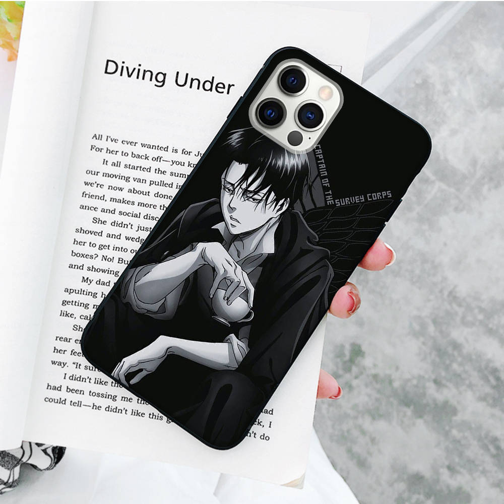 JW87 Attack on Titan Black Soft Case for OPPO Reno 8 6 5 4 Pro Plus Find X3 A17 A3 A31 A38 A40 A53 A54 A55 A74 A76 A78 A77 A80 A94 A95 A96 Lite