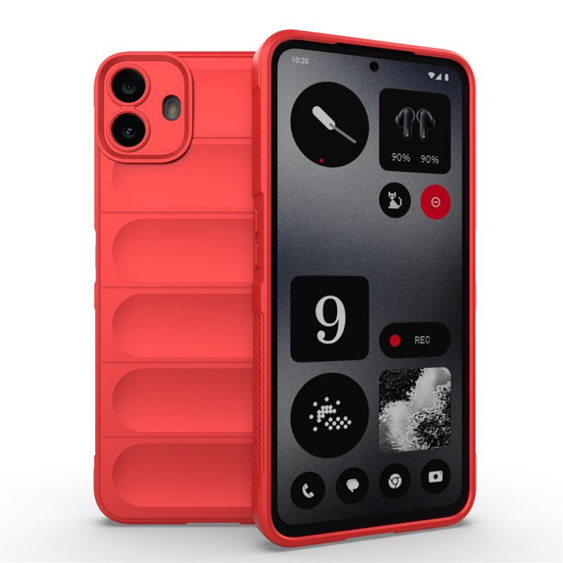 

Чохол для Nothing CMF Phone 1 5G Протиударні Квадратні Силіконові Чохли з ТПУ для CMFPhone1 CMFPhone 1 CMF1 5G М яка Накладка на Бампер For CMF Phone 1 5G червоний