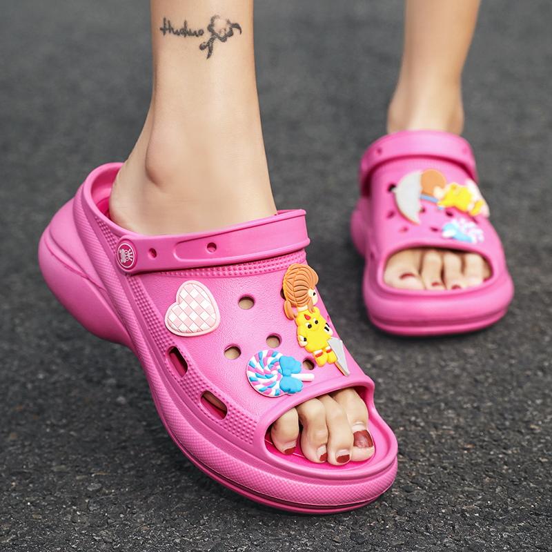 Women's Large Size Women's Sandals Shoes Increase Hole Shoes Summer Beach Sandals