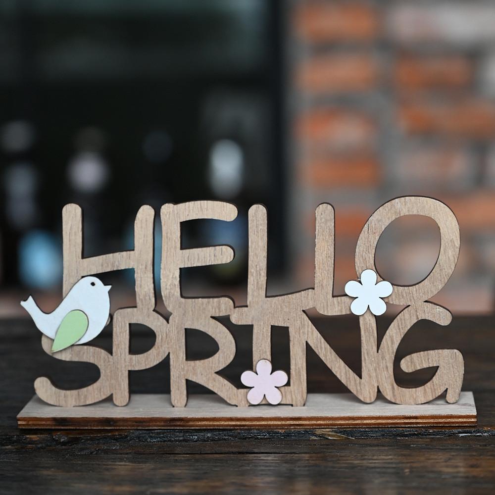 Wooden Charming Letter Figurines For Easter Holiday Decor And Atmosphere Festive