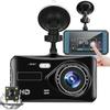 4" Touchscreen Dual Lens 1080p HD Car Recorder - Front & Rear Recording with Reversing Image