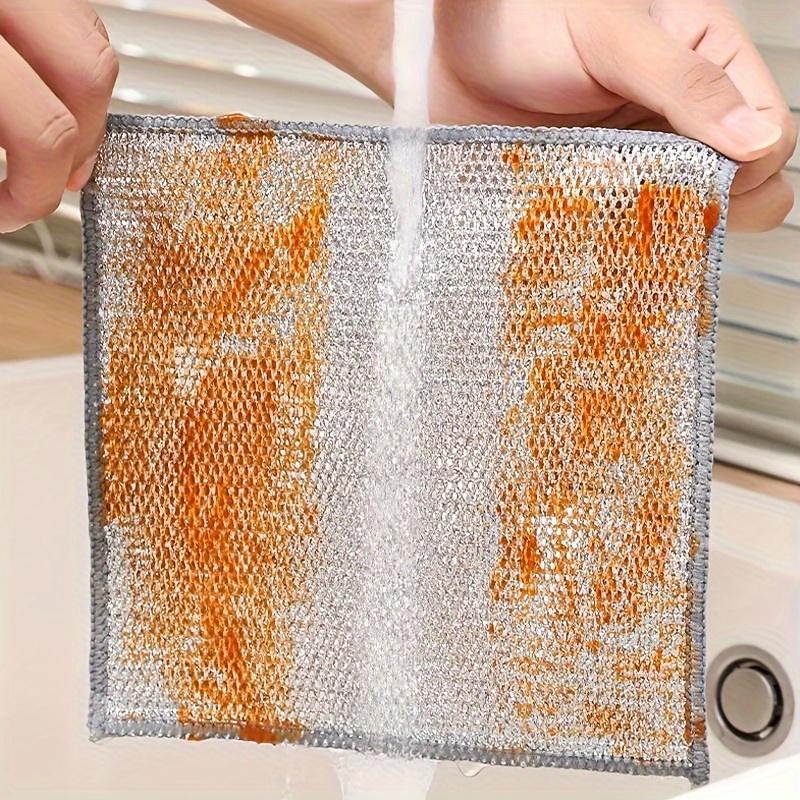 

15/25/35 Pcs Multipurpose Wire Cleaning Cloth, Non-Scratch Scrubber for Kitchen Pots & Pans, Wet Dry Dishcloth 1