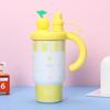 Large 800ml Stainless Steel Insulated Travel Mug With Handle Straw Women Car Use Office Outdoor