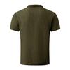 Men Waffle Knit Short Sleeve T-Shirt Casual Solid Color Slim Fit Basic Tee