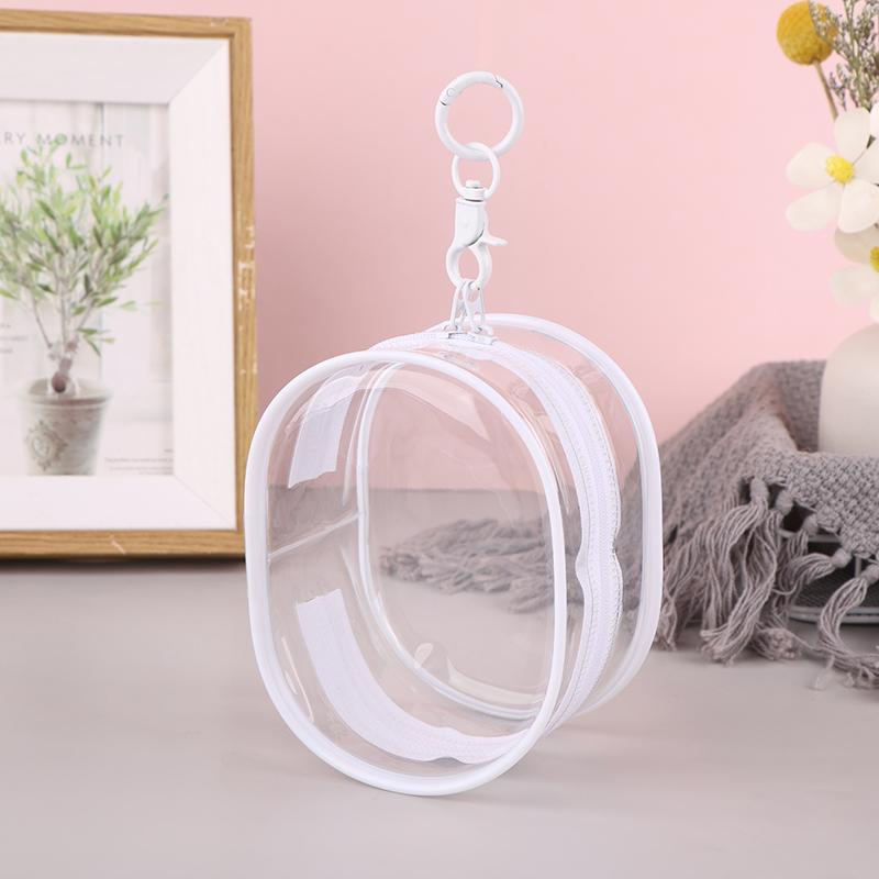 10CM Widened Version Transparent Bag Keychain Display Bag Storage Case Organizer Box Storage Pouch Wallet Toy Doll Bag
