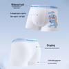 Ziyouxi Boys' Pure Cotton Silk Antibacterial Boxer Briefs