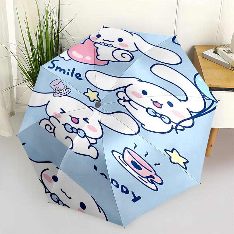 1pc Lucky Rabbit umbrella automatic open/close, 8-Rib Durable Frame, Compact Folding Design, Ideal Birthday/Holiday Gift  1128A