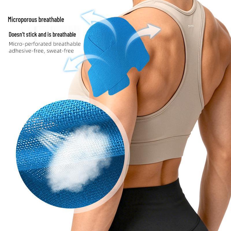 Pre-cut Shoulder Muscle Support Kinesiology Tape - Elastic, Anti-chafing Sports Bandage