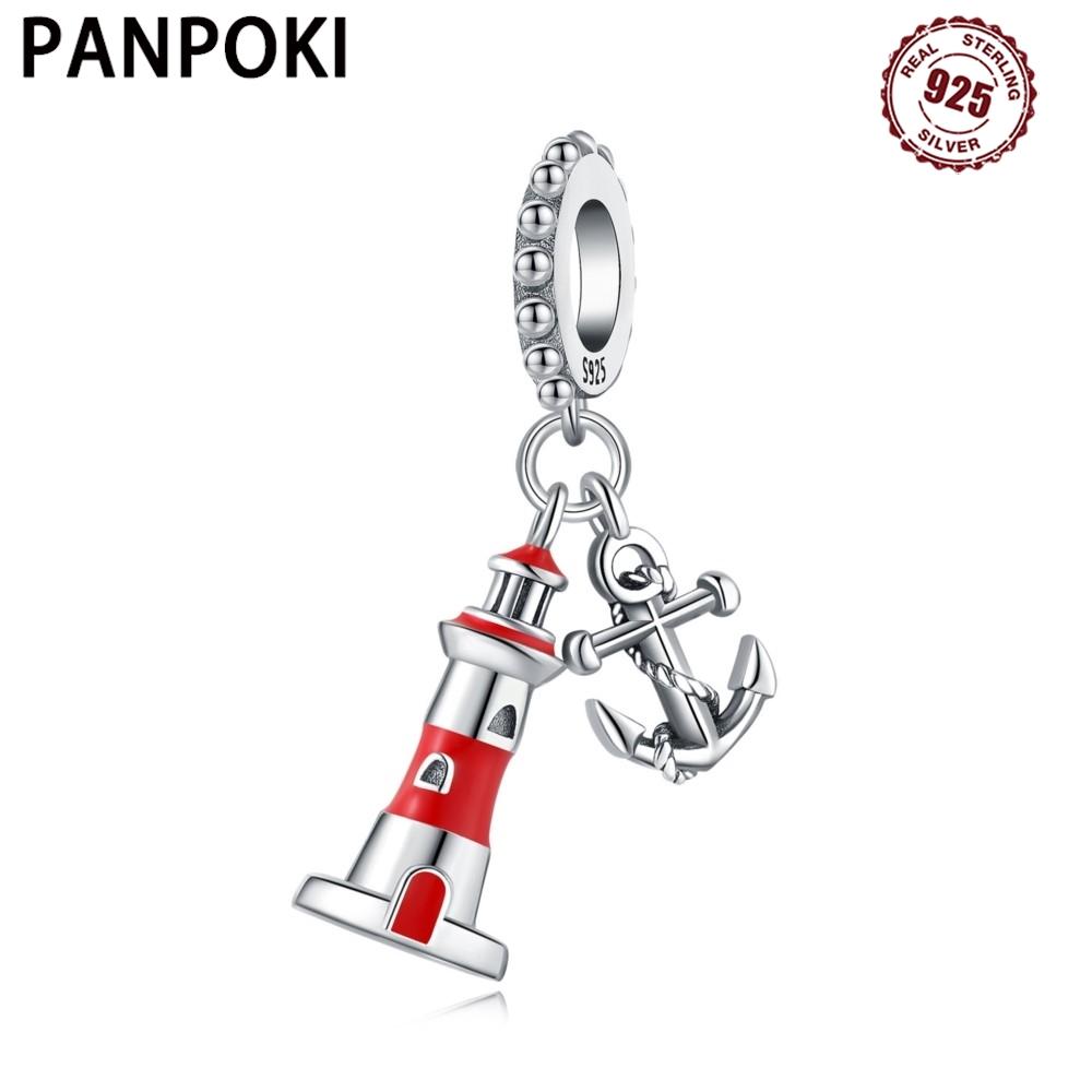 Kupfer Metall Wachturm Schiff Anker Anhänger Perlen Komponenten Armband Hohe Qualität Feiner Schmuck Charme Perlen Komponenten Kompatibel Mit Armreif Entworfen