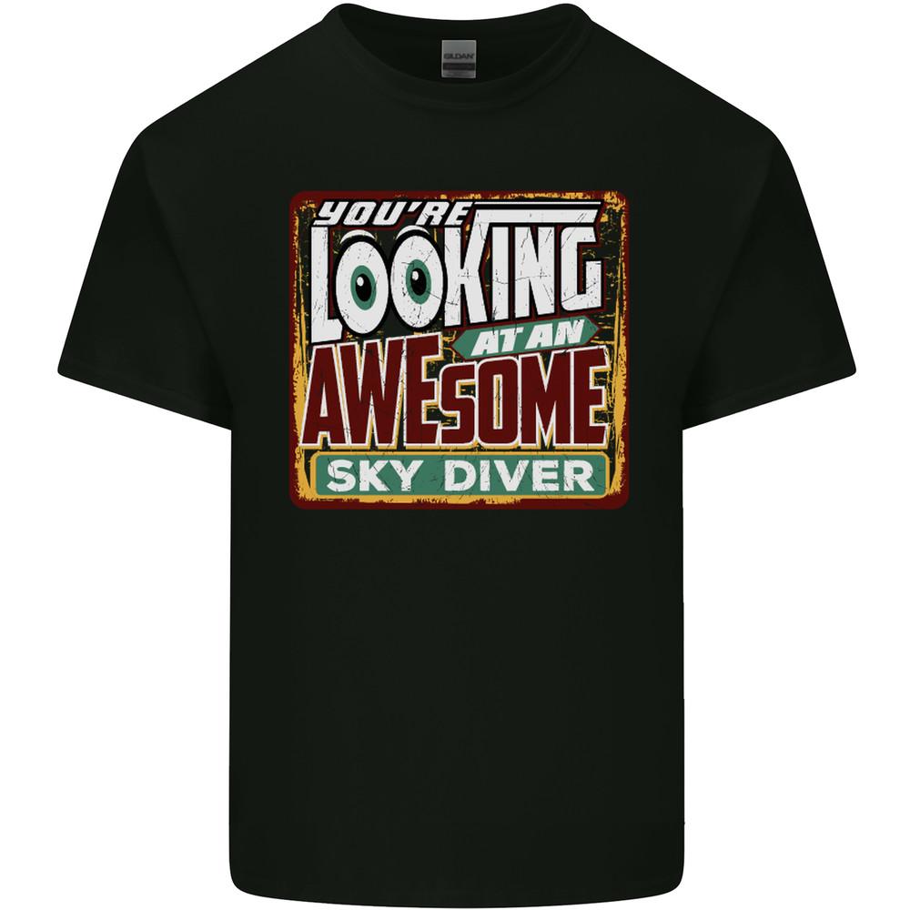 An Awesome Skydiver Skydiving Mens Light Cotton T-Shirt Unisex T-Shirt L