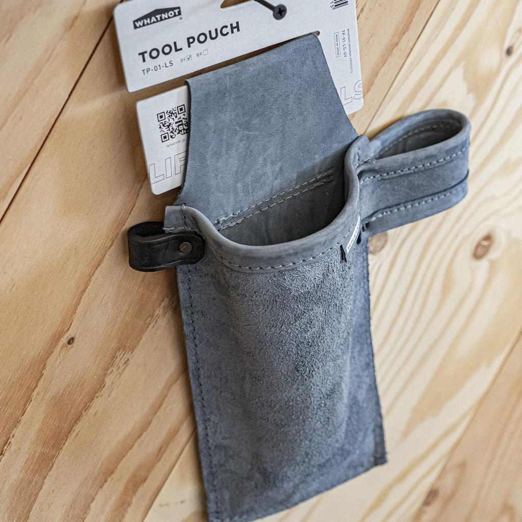 WHATNOT Tool Nubuck Made In Work Waist Nail Peg Welding Rod Storage Outdoor Pouch, Leather, Blue-Gray, Japan, Pouch, Pouch, Pouch, Storage, Case, Bag,