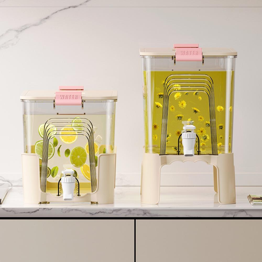 Plastic 6.5L Cold Drink Dispenser Large Capacity Beverage Dispenser Fridge Cold Kettle  Lemonade