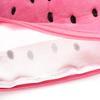 Watermelon Semicircle Short Plush Pencil Bag Stationery Storage Zipper Case