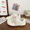 2025 Summer New Bear Versatile Little White Shoes Female Ins Tide Student Flat Casual Sports Moral Training Board Shoes Autumn