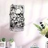 1 PC Rectangle Skulle Lovers The Lovers with Flowers Frame Metal Wall Art - Modern Home Decor for Bedroom, Living Roomor Bathroom. WaterproofRustproof