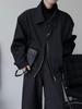 Spring & Autumn American-Style Wide Shoulder Men's Flight Jacket: Korean Simple Short Loose Casual Versatile Outerwear