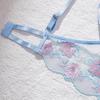 Sexy Pure Lace Hollow Erotic Underwear Perspective Ultra-thin Bra Set Summer Thin Bra Light Perspective