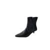 2025 Autumn New Pointed Thin Heel High Heel Temperament French Fashion Sexy Beautiful Women Short Boots