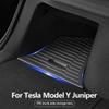 For Tesla Model Y Juniper Trunk Organizer Side Storage Box Boot Organizer Flocked TPE Mat Anti-dirty 2026 Car Travel Accessories