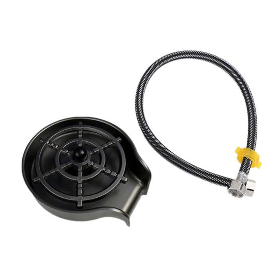 Küchenspüle, Glasspüler, Hochdruck, leistungsstarke Sprühdüsen, freihändige Bedienung, 360-Grad-drehbarer Tassenspüler, Spülbeckenaufsatz