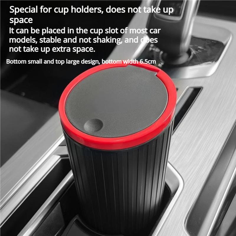 Universal Car Trash Bin Can Mini Auto Dust Organizer Car Interior Rubbish Bag Garbage Container Storage Box Bucket Auto Accessor