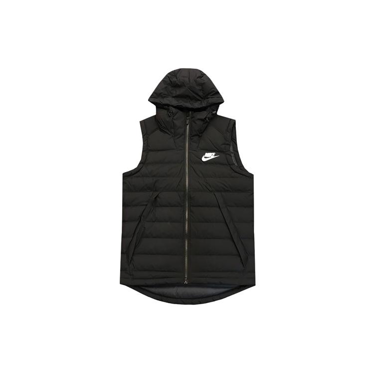 Nike MENS Casual Sports Hooded Vest Black Men s AJ7951-010 L