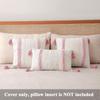 Cotton Yarn Jacquard Tufted Tassel Throw Pillow Cover Office Waist Cushion Home Sofa Bedside Cushion