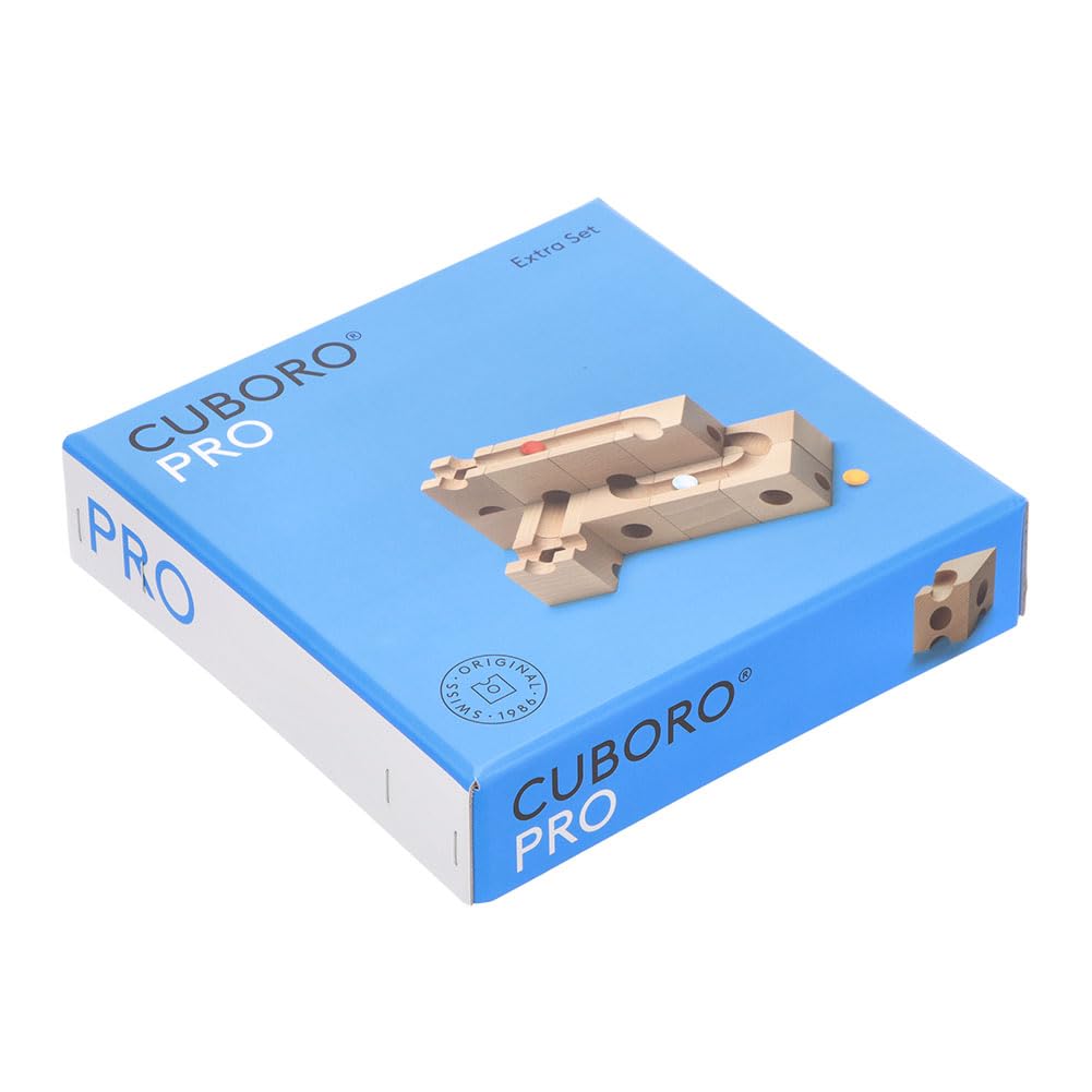 Cuboro PRO Set Ball Path and Ball Wooden Building Building Add-on 216 Tower, Kids' Blocks, Cuboro, Cuboro, Blocks, Toys, [Used]