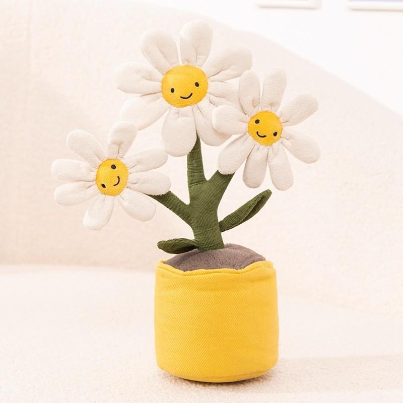 Simulation Plant Doll Daffodil Tulip Fun Potted Series Plush Toy Decorative Ornaments