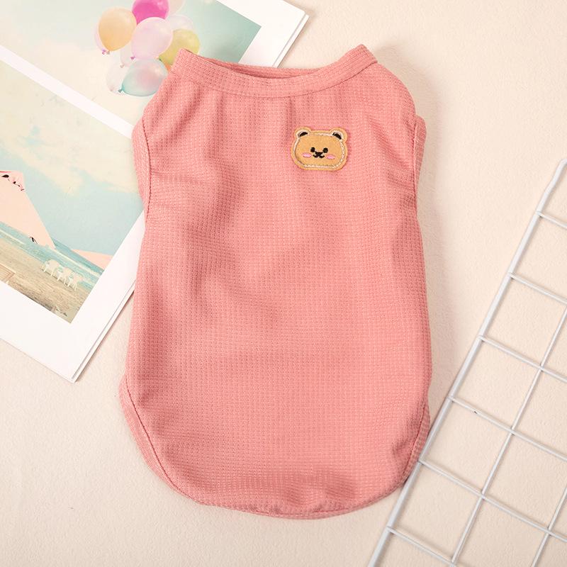Summer Sleeveless Vest for Small Dogs - Fits Teddy, Pomeranian, and Bichon Frise
