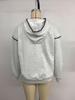 Women's Autumn 2025 Color Block Wave Pattern Hooded Sweatshirt with Long Sleeves