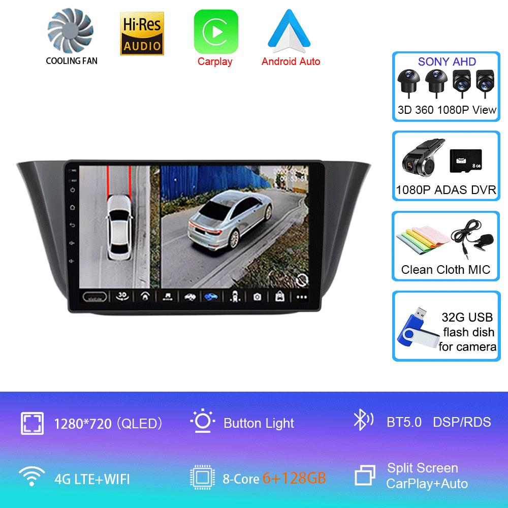 Android14 Für Iveco Daily 2014 2015 2016 2017 + Autoradio Player Stereo Multimedia WIFI BT GPS Navigation Player QLED Bildschirm