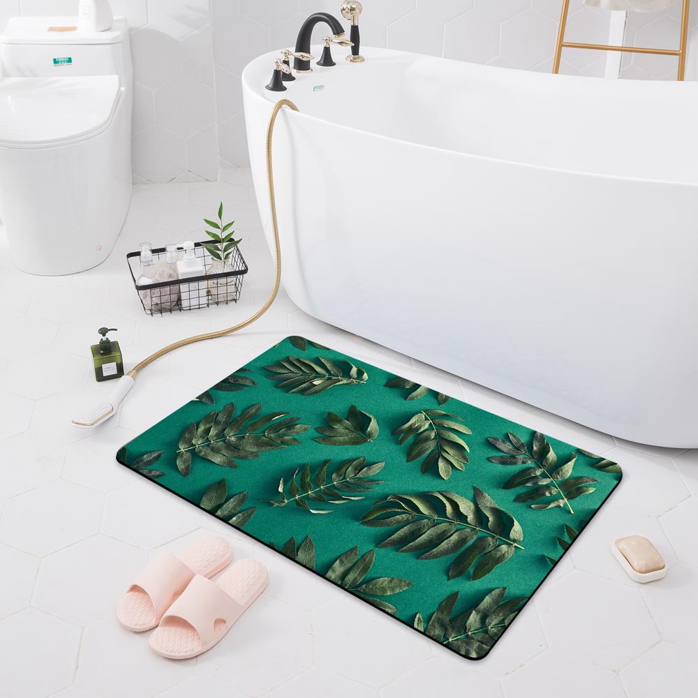 Bathroom Absorbent Non-slip Mat Door Mat Toilet Floor Shower Room Bathtub Rug Modern Kitchen Rug