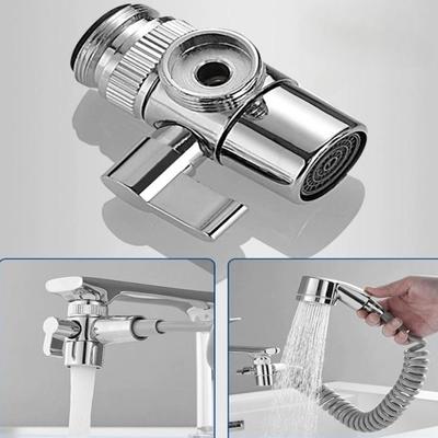 Bico Pulverizador para Torneira Conjunto de Mangueira com Bico Pulverizador para Torneira de Banheiro Conjunto Adaptador de Base para Mangueira de Chuveiro Para Área de Serviço Higiene de Animais de Estimação