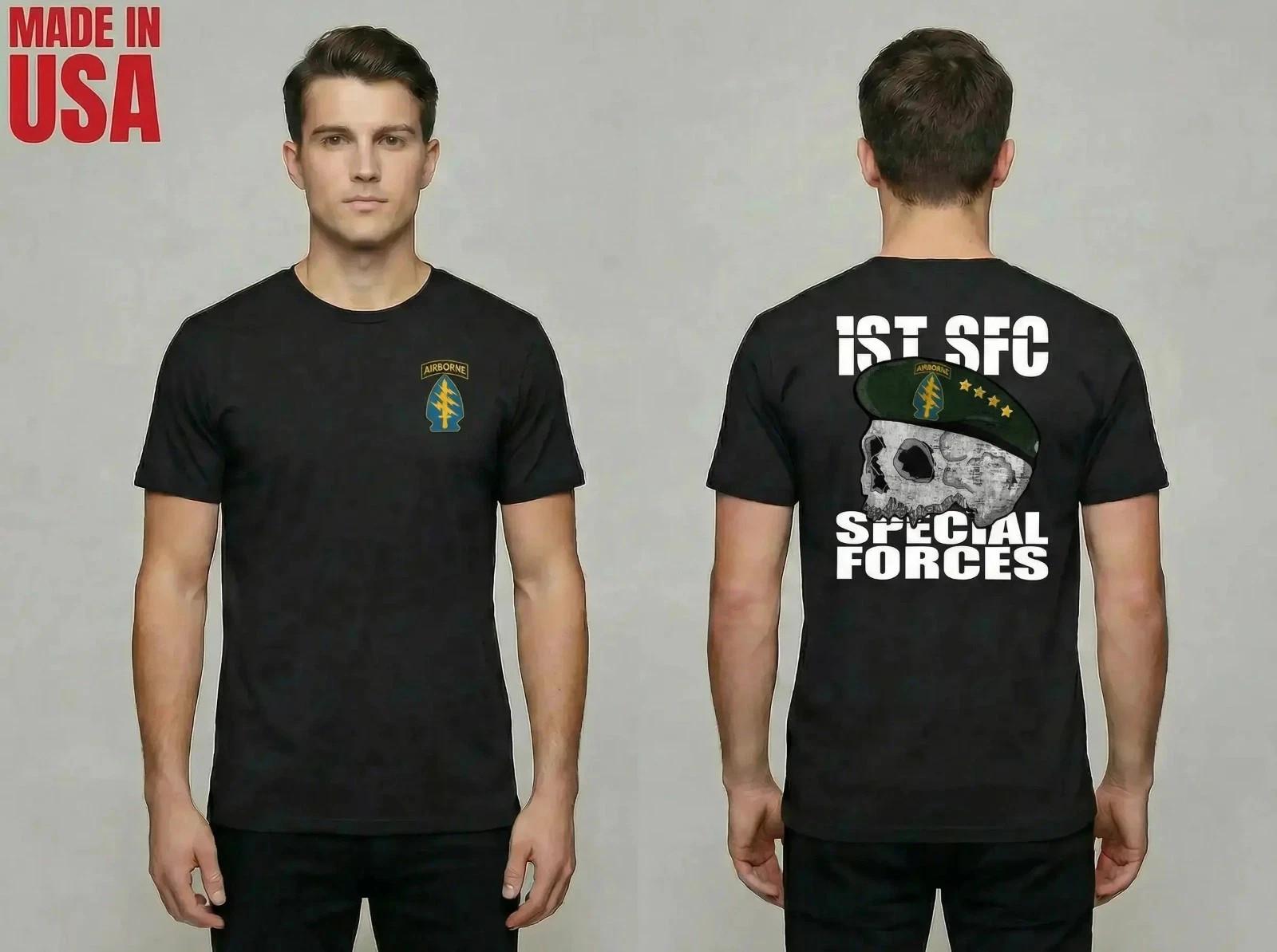 NEW Army 1st Special Forces Command - MilitaryMADE IN USA UNISEX T-SHIRT L