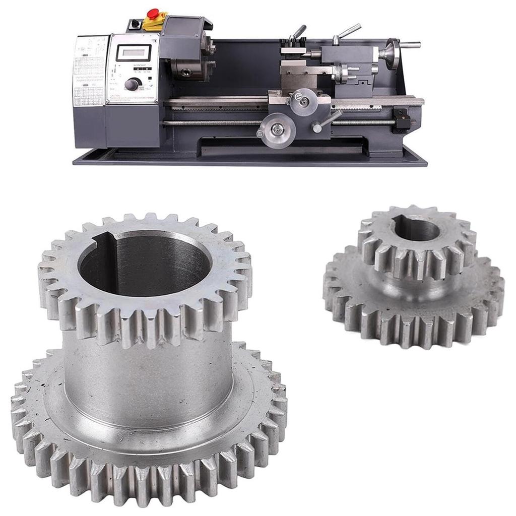 Lathe Duplicate Gear Set, 2 Speed High Low Transmissiones Duplicate Gear Replacement for CJ18A, for CJ0618A